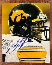BRAD BANKS Signed IOWA HAWKEYES 8x10 Photo Autograph 2002 Davey O'Brien Award