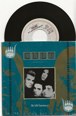 THE CULT SHE SELLS SANCTUARY L;IM EDN SINGLE FROM CANADA WITH FAB POSTER SLEEVE