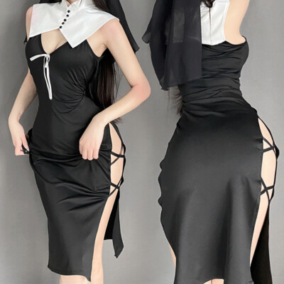 Sexy Lingerie Cosplay Nun Role Play Maid Costume Night Dress Anime Nurse Uniform