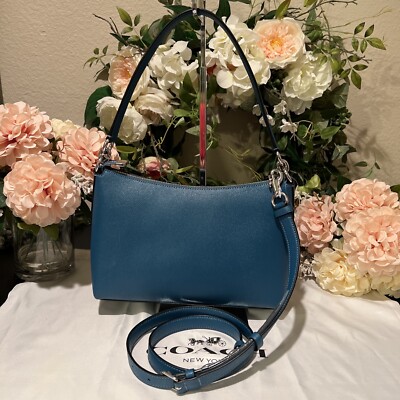 COACH Crossgrain Leather LEWIS Shoulder & Crossbody Bag