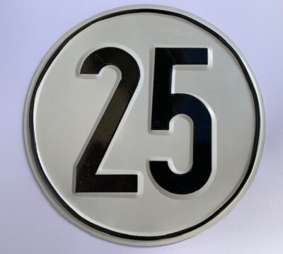 Geschwindigkeitsschild 25 km/h Blech Blechschild Begrenzungsschild