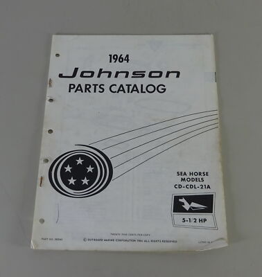 Teilekatalog OMC Johnson Outboards 5-1 / 2 PS Models Stand 1964