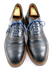 Allen Edmonds "Strandmok" Men's Cap-Toe Oxfords 10.5 D  Black  Made in USA(584N)