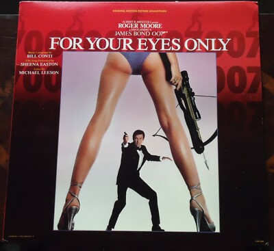 James Bond For Your Eyes Only LP Record Capitol LOO-1109 1981 Original Pressing 