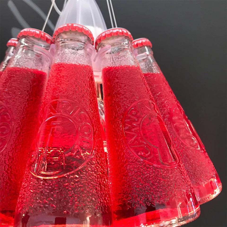 Lampada a sospensione Ingo Maurer Campari Light rossa lampada di design lampada di design - Immagine 3 di 4