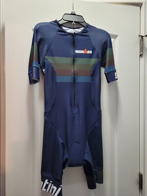 Ironman Santini Men's small blue tri suit | eBay