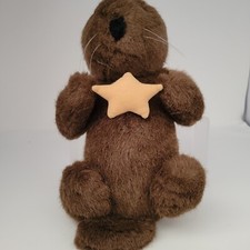 Vintage Dakin Sea Otter Plush Cuddly 14 Inch Holding Starfish 1993 Marine Ocean
