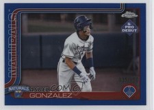 2025 Topps Pro Debut Chrome Blue Refractor 35/150 Asbel Gonzalez #PDC-133 13os