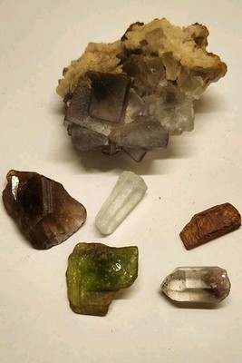 Assorted Crystals and Mineral Specimens Collection