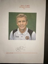 Jeff Clarke - Dundee Utd Fc Signed Picture