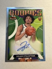 2023-24 Topps Finest Rookie Finest Autographs Julian Strawther #RFA-JS Nuggets