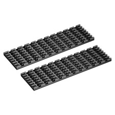 2Pack M.2 SSD Heatsink Cooler with Thermal Pad for PC, 70x22x3mm, Black
