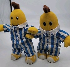 Vintage Bananas In Pajamas 7 Inch Plush Figure Bundle B1 & B2 From 1995 Tv Show