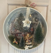 Handgefertigte Deko Backform T&uuml;rkranz Weihnachtskranz Weihnachtszimmer  -1067