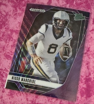 2025 Panini Prizm Draft Picks - Nicco Marchiol #170 Purple Wave Prizm (RC) WV