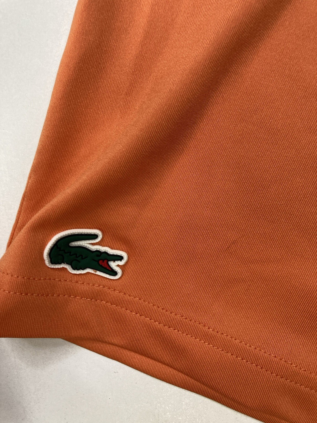 Lacoste Sport Miami Open Tennis Polo Shirt Men Size 4 Medium Orange Short Sleeve thumbnail 2