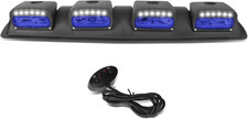 Universal Roof Mounted Fog Light Blue Lens With Wiring Harnesscompatible Replac