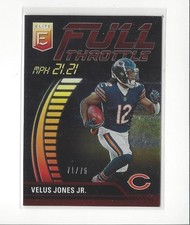 2023 Elite Full Throttle Red #19 Velus Jones Jr. Bears /75 