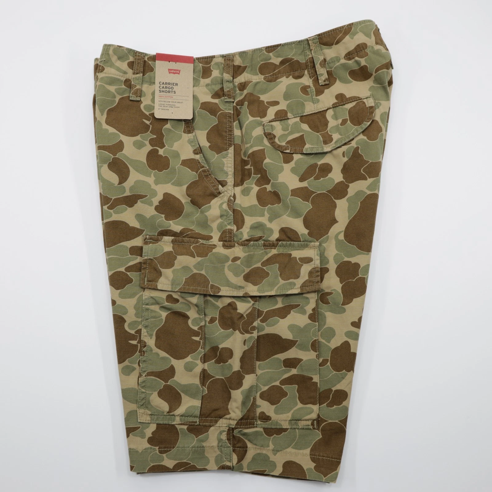 Levi's Men's Carrier Cargo Cotton Camo Comfortable Shorts Green/Brown Size 32
Opens in a new window 