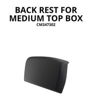 Piaggio Top Box Passenger Backrest CM347302 Genuine Vespa Comfort Pad