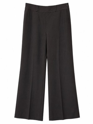 Akris Dress Pants US 14 Espresso Brown Wide Leg  Career Minimalist 