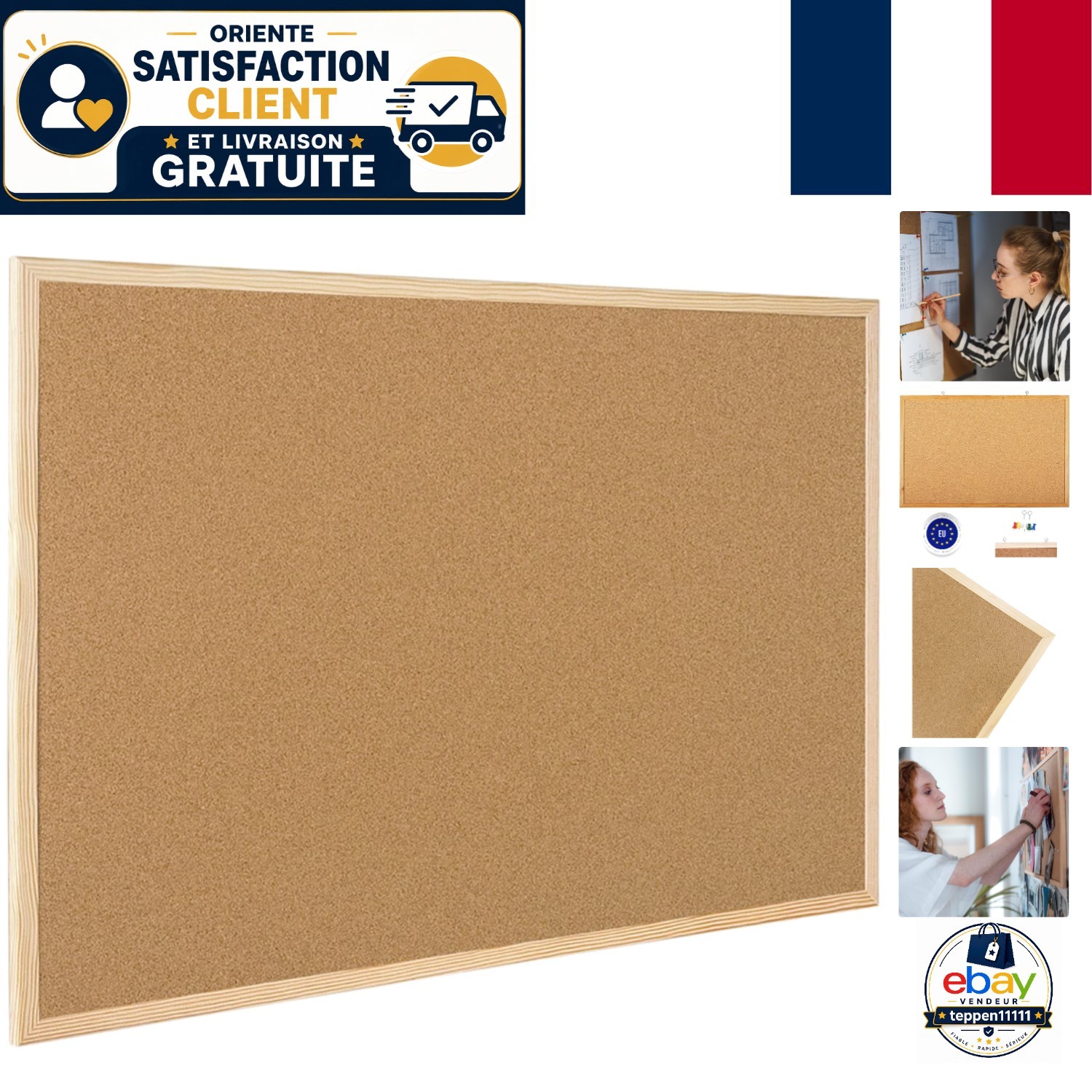 Panneau en liège 60x40 cm pour ne plus perdre vos notes importantes