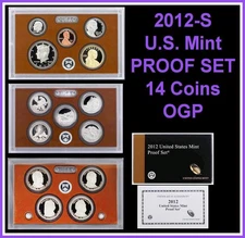 2012 United States Mint Clad 14-Coin Proof Set OGP COA