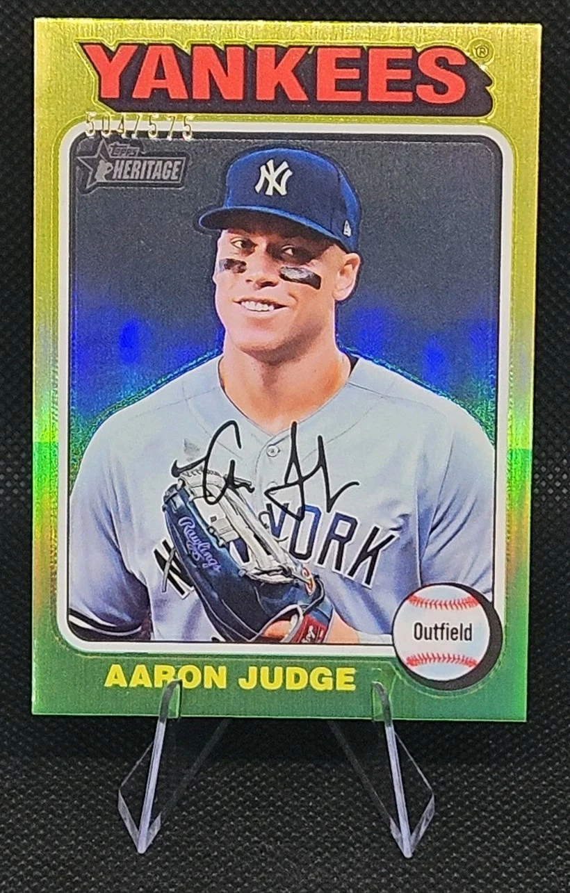 2024 Topps Heritage Chrome Refractor #112 Aaron Judge /575