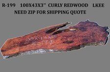 Curly Redwood  DIY  Craft Wood  River Table  R-199
