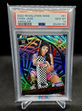 CORA JADE Rookie 2022 Panini Revolution #61 WWE Angular 53/199 (RC) PSA 10