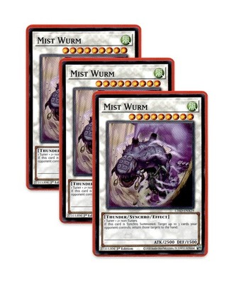 Yugioh! Mist Wurm L26D-ENX29 (Common) 1st Ed 3x ''X-Saber Support''