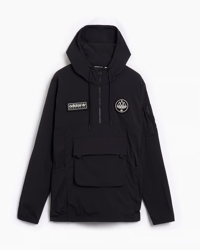 ADIDAS SPEZIAL パーカージャケット Spezial adidas Todmorden Smock Gallagher Retro SPZL F.C Black Top