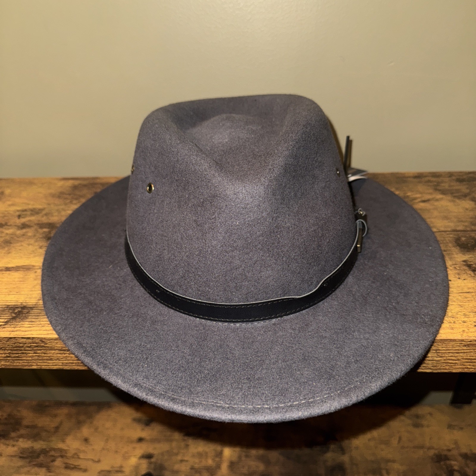 Pendleton 100% Wool Fedora Getaway Hat for Adults Gray XL Made in USA