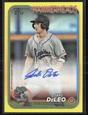 2024 Topps Pro Debut Jake DeLeo Gold Autograph /50