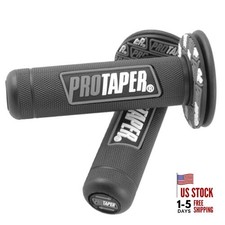 '7/8'' Motorcross Handle Grips Dirt Bike 22mm 24mm Truster Pro taper Black Grey
