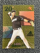 🔥LUIS GONZALEZ 2003 EX ESSENTIAL CREDENTIALS FUTURE ACETATE REFRACTOR #d /97!🔥