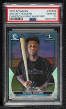 2023 Bowman Chrome Prospects Lunar Glow Refractor Antony Peguero PSA 10 0i76