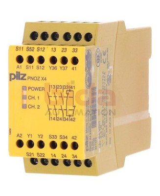 Pilz PNOZ X4 24VDC 3n/o 1n/c (774730) Sicherheitsrelais / Safety Relay 24V 2,5W