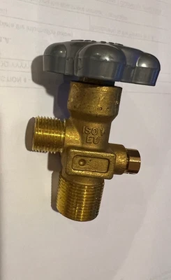 Cavagna Group Valve CGA540 ISO V-9 24-20 Oxygen Tank Pressure Gas Cylinder Valve