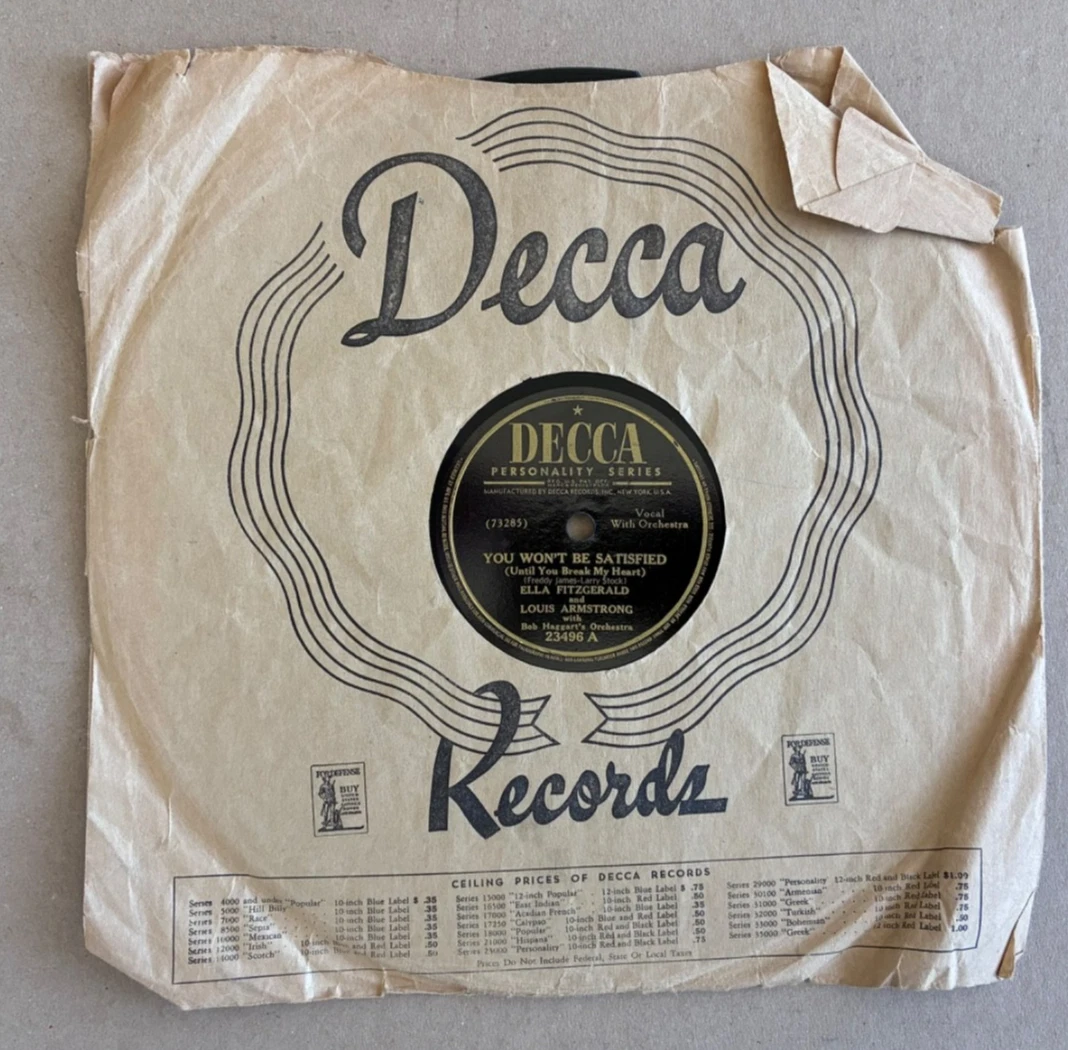 Ella Fitzgerald 78 RPM Vinyl Records Jazz for sale | eBay