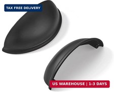 Drawer Pulls Matte Black Cabinet Cup Pulls Kitchen Hardware Cabinet handles