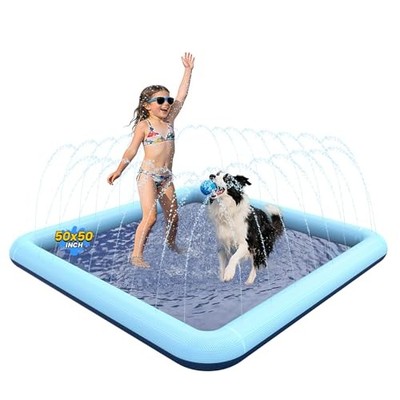 VISTOP Non-Slip Splash Pad for Kids and Dog, Thicken Sprinkler Pool Summer