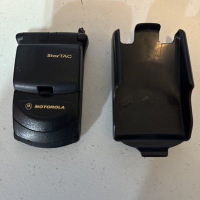 Motorola StarTAC ST7868W Dual Band CDMA Flip Phone W/ Case Vintage,Used/Untested