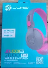 Jlab Audio Jbuddies Studio 2 Wireless Grey And Pink Headphones
