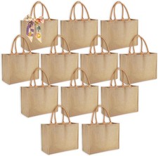 12pcs Tote Bags W/ Handle Bridesmaid Wedding Favors Women Gift Bag