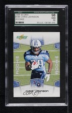 2008 Score Rookie Chris Johnson #348 SGC 98 GEM 10 Rookie RC 0d3