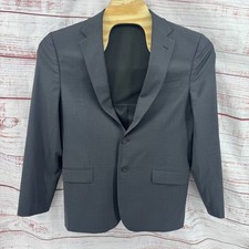 Jos A Bank Travel Tech Blazer Mens 43 Long Gray Wool Blend Sport Coat 2-Button