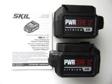 2 NEW Genuine SKIL 12Volt BY519801 PWRCORE 12 4.0AH LITHIUM-ION BATTERIES
