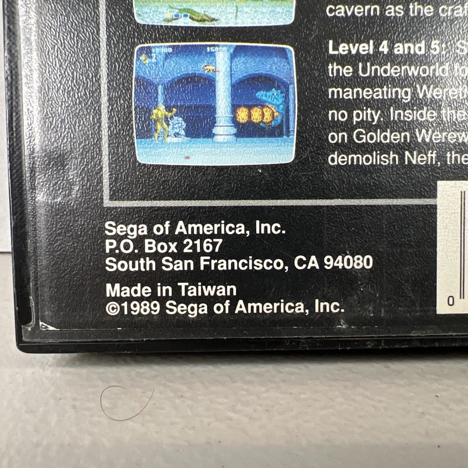 Altered Beast (Sega Genesis, 1989) Authentic Complete Video Game -Not Tested-CIB - Image 3 of 4