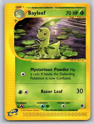 Bayleef 071/165 Uncommon Pokemon Expedition e-Card Lightly played